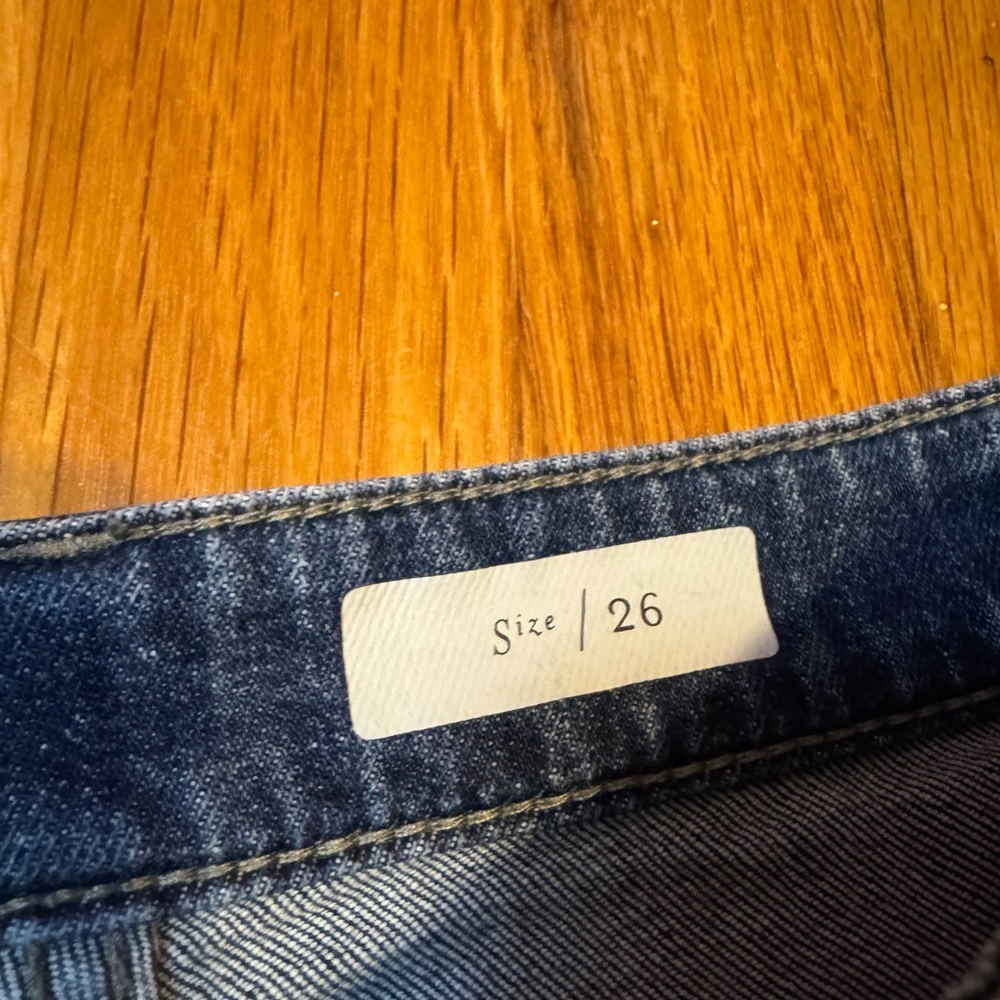 pilcro and leatherpress cuffed straight leg jeans by anthropologie - Picture 4 of 7